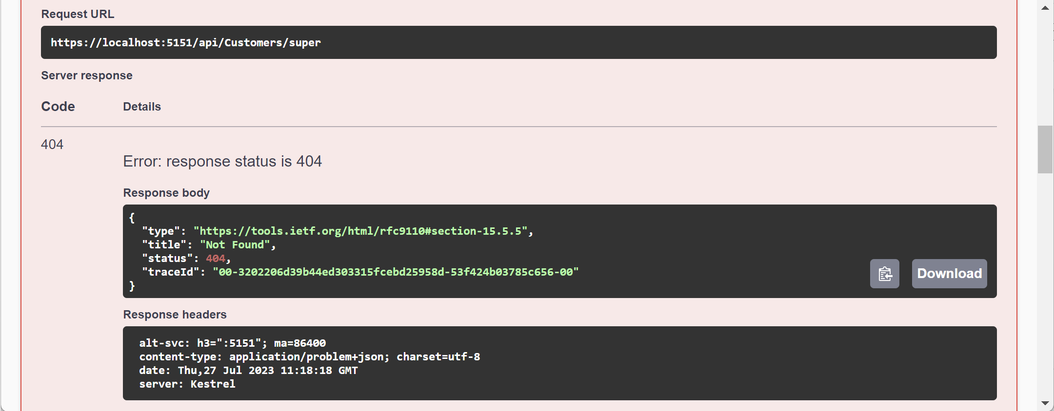 Figure 15.9: The deleted customer does not exist anymore